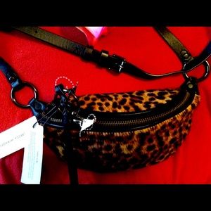 NWOT NEW Rebecca Minkoff Bree Mini Belt Bag Animal Print